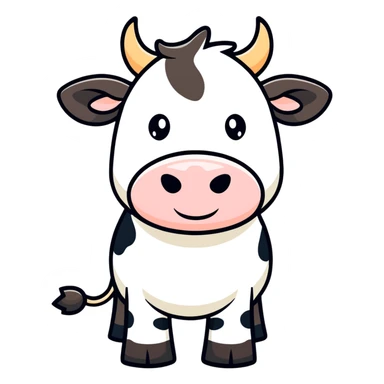 Cow sticker