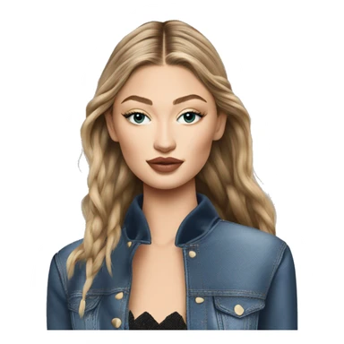 Gigi Hadid at Paris Fashion Week sticker