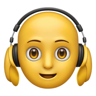 Ein gelber runder Emoji mit geschlossenen augen Augen. Total im moment. Glücklich, leichtes lächeln. Verträumt. Leichtigkeit. Freiheit. Overearkopfkörer auf dem kopf sticker