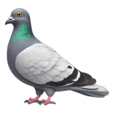 pigeon in sneakers sticker