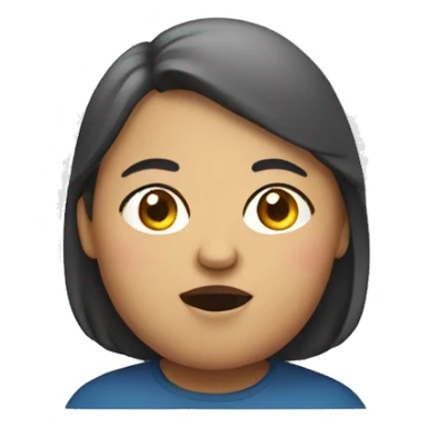 fat woman speakin english sticker