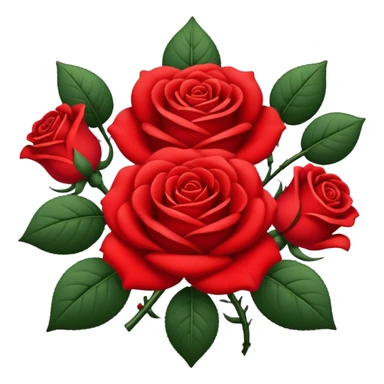 brasão com rosas condessa vermelha sticker