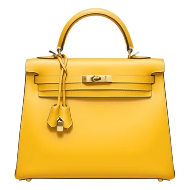 light yellow hermes kelly bag sticker