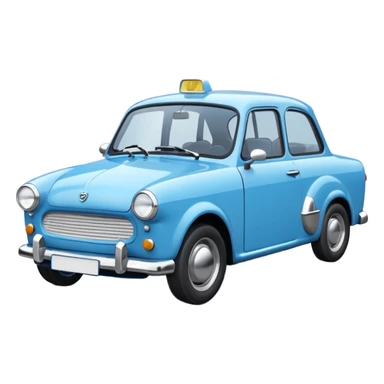 Trabant 601 blau sticker