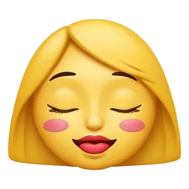 Make me an emoji sticking out his lips and closing his eyes sticker