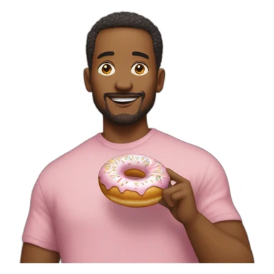 Omar Simpson qui mange un donut sticker