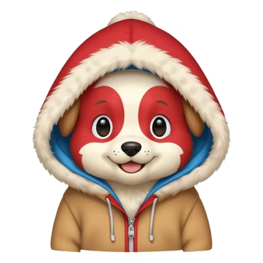 un perrito con sudadera sticker