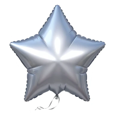 Silver Star balloons sticker