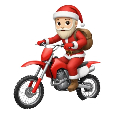 motocross christmasw sticker