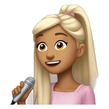 ariana grande cantando sticker