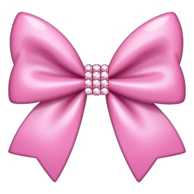 Cute pink bow rhinestones  sticker