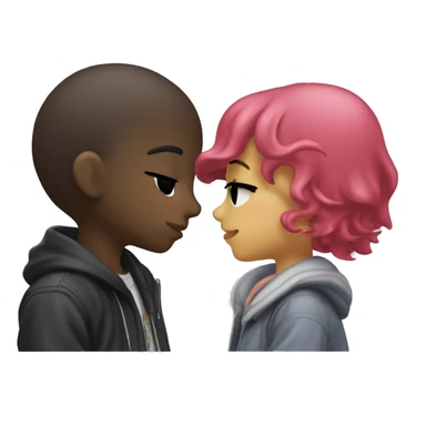 mymelody and badz maru kissing sticker