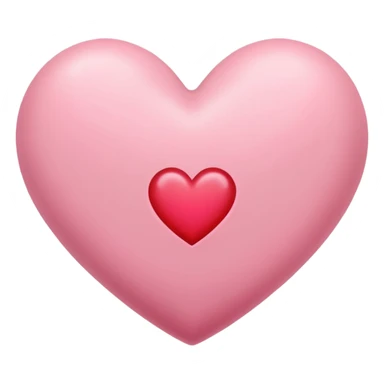 one pink heart  and one red heart emoji with subtle sakura petal texture sticker