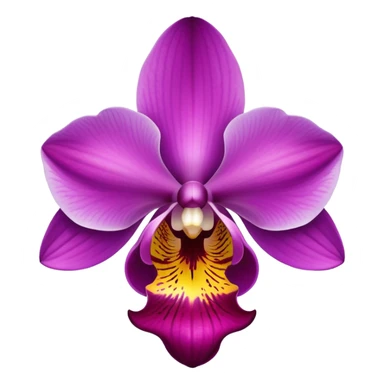 Classic orchid flower with vibrant petals and distinctive shape sticker