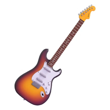 rock and roll electric guitar sticker