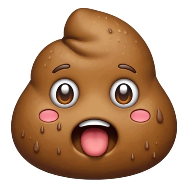 Poop emoji that’s crying  sticker