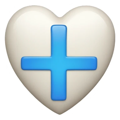 Blue heart with letter m sticker