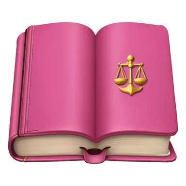 pink law book horizontal sticker