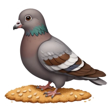breadcrumbs been eaten by a pigeon sticker
