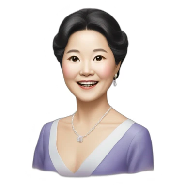 Teresa teng having a pleasing face or one showing a sweet disposition sticker
