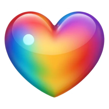 Cœur multicolore sticker