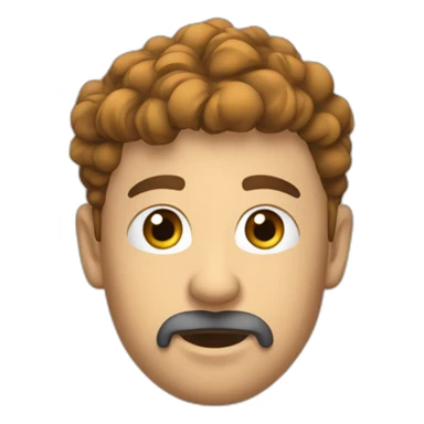 Mec qui fait une bavette sticker