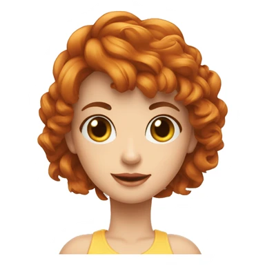 Uma menina branca e ruiva com brinco de câmera fotográfica  sticker