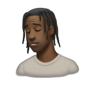 Travis Scott qui dort sticker