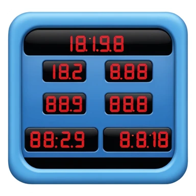scoreboard blue (#00A3E0) and red (#F9423A) sticker