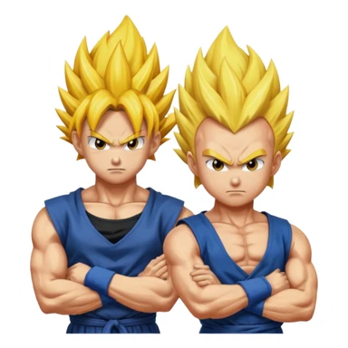 Goku and Vegeta super Saiyan  sticker