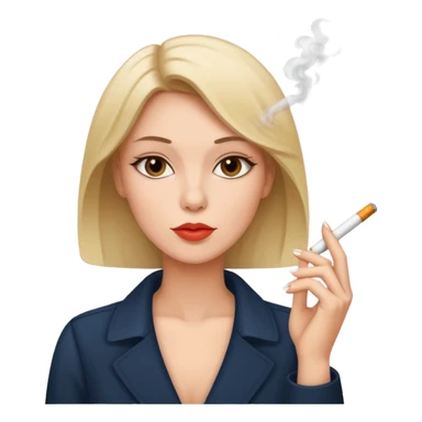 femme qui fume sticker