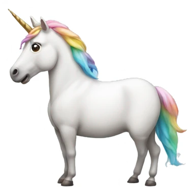 unicorn taking a poop sticker