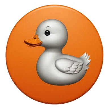 Seal of approval with orange duck sticker