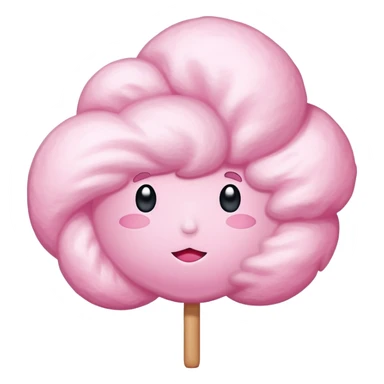 Giant cotton candy bigger than a person's head sticker