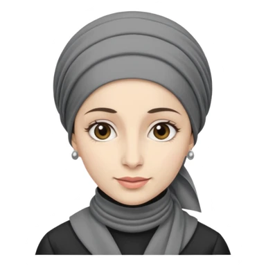 orthodox jewish woman greyscale with tichel turban circa. 1890 sticker