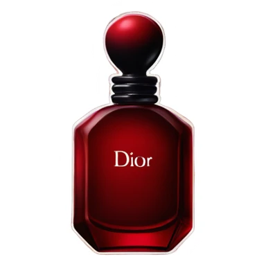 Dior perfume dark red bottle hypnotic poison sticker