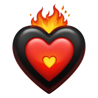 Black and red heart on fires, these are awesome can I get some option that are similar. The difference would be taking out the flame symbol in the middle  sticker