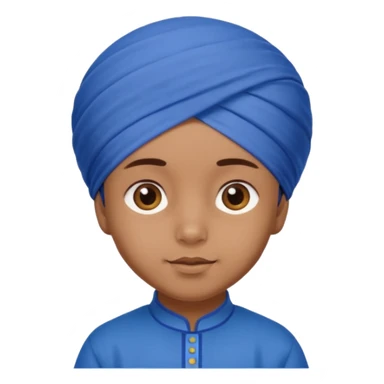 Sikh child wearing patka  sticker