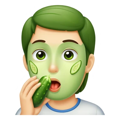 Sucking cucumber sticker