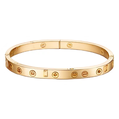 cartier love bracelet gold sticker