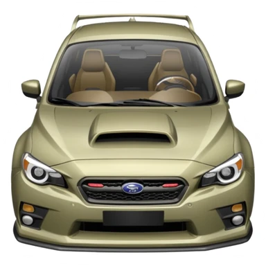 khaki grey Subaru sti sticker