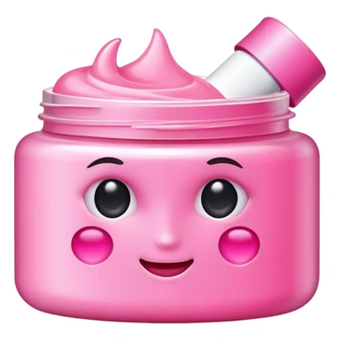 Pink skincare sticker