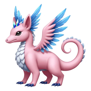 Feathery Diancie-Palkia-Amaura-Aurorus-Salandit-aesthetic-fusion sticker