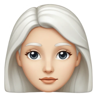Marble statue of woman face sticker