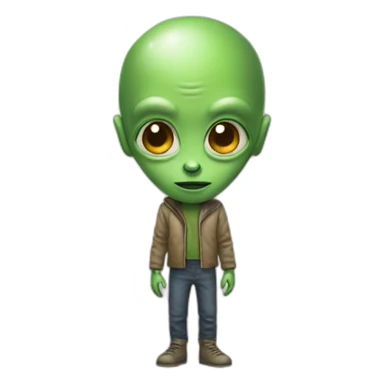 alien pretending to be human sticker