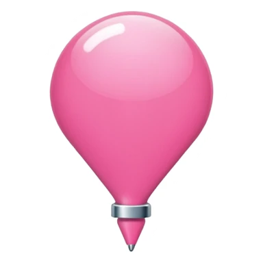 Pink push pin sticker