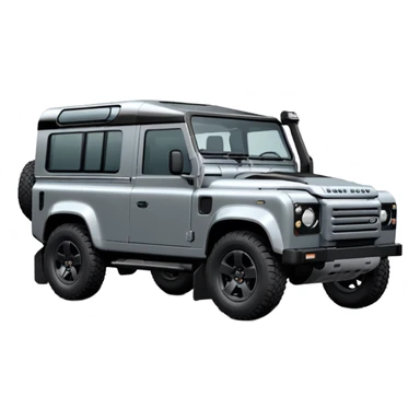 2025 my25.5 Landrover Defender in Carpathian Grey with gloss black accents sticker