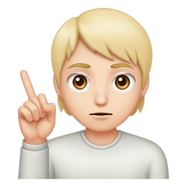 Eye roll emoji with middle finger sticker