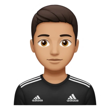 Adidas white stripes black human sticker