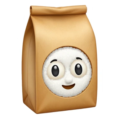 bag of white cane sugar sticker